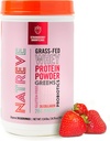 Natreve Whey Protein Powder - 28g Amino Acids, Probiotics & Collagen - 글루텐 무료 딸기 Shortcake, 18 서빙