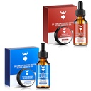 Sandalwood는 남자를 위한 2X 농도 Biotin를 가진 성장 기름과 2X 농도 Biotin를 가진 Vanilla Beard 성장 기름, 자연 성분 & thickens 얼굴 머리 성장