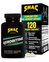 SNAC Aerobitine - 최대 내구시간을위한 무료 사전 운동 보충. Nitric 산화물 승압기는, 혈액 교류를 개량하고, 피로 & Thermogenic 이익을 감소시킵니다. 120의 Veggie 캡슐