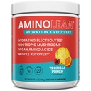 AminoLean는 바다 무기물, Nootropic 버섯 및 Vegan 아미노산, 포스트 운동 근육 건물, 열대 펀치를 위한 BCAAs + EAAs를 위한 분말 그리고 회복 음료를 급수합니다