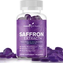 Saffron Extract Gummies with Passionflower & Vitamin D2 - Mood Support, Digestion, & Energy 60 서빙을위한 Saffron 보충제