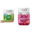OLLY 섬유 거미 반지, 5g Prebiotic 섬유, FOS (Fructo-oligosaccharides), 소화 지원 & 머리, 피부, 못, Biotin, 비타민 C, Keratin, Chewable 보충교재를 위한 Undeniable 아름다움 거미