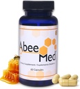 AbeeMed Bee Venom Capsules - Natural Apitoxin Supplement w/Manuka Honey - 염증 및 이동성 지원, 관절 및 근육 불편 - Sprains, Bruises 및 Strains 지원 - 60 카운트 (30 서빙)
