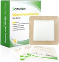 Gentle Border 4'x4' 10 Pack, 침대 Sore, 다리 Ulcer, Diabetic Ulcer에 대 한 높은 흡수성 거품 부상 붕대