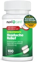 Acetaminophen 250 mg, Aspirin (NSAID) 250 mg, Caffeine 65 mg을 가진 두통 구호 - Minor Aches & 고통의 임시 구호 - Excedren 여분 힘 고통 Reliever (100의 모자)에 비교하십시오