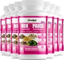 GreeNatr Herbal Menopause Support Complex for Hot Flashes, 나이트 스웨터 & Mood Swings Relief. 밸런스 호르몬 레벨을 촉진 - 블랙 코호쉬, Dong Quai, Licorice Root & Kelp Leaves (12 병)