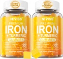 NEVISS Vegan 철 Gummies, 120Cts