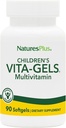 NaturesPlus 어린이 Vita-Gels Multivitamin, 자연 오렌지 맛 - 90 Softgels, 2 팩 - 글루텐 무료 - 180 총 봉사