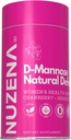 Nuzena D-Mannose + 1000mg Cranberry 150mg, 60 천연 방어 Urinary Tract 지원 캡슐 Hibiscus Flower 100mg 및 Dandelion Root 100mg / 2 캡슐