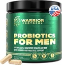 Probiotics for Men with Prebiotics - Digestive Health, Gut Health, Immune Health, Bloating and Prostate Care - Strains 재고 있음, 글루텐 & Soy 무료 60 캡슐.