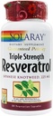 Solaray 트리플 강도 Resveratrol - 225 mg - 60 채식 캡슐