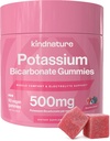 KINDNATURE 높은 칼륨 보충교재 Gummies 500mg - 성인 & 아이를 위해 Chewable - 순수한 칼륨 비탄산염 무기물 보충교재 - Vegan, 글루텐 자유로운, 비 GMO - 60 Gummies (30 일 공급)