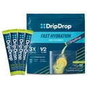 DripDrop Hydration Packets - 레몬 Lime - 단일 Serve Electrolytes 분말 음료 혼합 - Non-GMO, 글루텐 무료, Vegan - 32 스틱