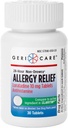 GeriCare Loratadine 10mg Non-Drowsy 24-Hour Allergy Relief, Antihistamine Allergy/Sinus는 Runny Nose, Sneezing, Itchy, 30 카운트, 1 팩에 대한 정제를 지원합니다.