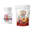 BariatricPal 듀오 덴 스위치 30 일 공급 비타민 팩 (Iron-Free 캡슐 칼슘 시트레이트 소프트 체스 Probiotics - French Caramel Vanilla)