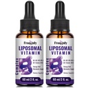 Liposomal 비타민 B 복잡한 액체 이하 언어 B 복잡한 비타민 여성 남자를 위한 보충교재는 흡수 메틸을 섞는 B12, B1, B2, B3, B5, B6, Folate, 에너지와 면역성이 있는 지원 4.0 oz를 개량했습니다