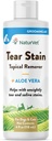 NaturVet – Tear Stain Topical Remover Plus Aloe – 4 oz | Eliminates Unsightly Tear & Saliva Stains | Gentle, Water-Based Formula | 개 및 고양이