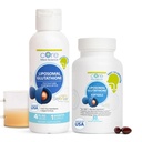 핵심 Med 과학 Liposomal 글루타티온 연약한 젤 & 에너지, 뇌 건강, 피부 & 간 건강을 위한 액체 보충교재 뭉치