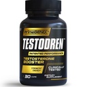 남성용 Testodren 고급 테스토스테론 부스터 | 천연 체력, 내구시간, 에너지 및 힘 강화 보충교재 | Lean Muscle Builder | 스포츠 영양 테스토스테론 부스터