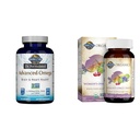 생활의 정원 Omega-3 물고기 기름 1,290mg EPA+DHA+DPA 180 Softgels & 여성 60 정제를 위한 매일 유기 전체적인 음식 Multivitamin