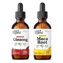 야생 & 유기 인삼 Tincture 2 fl oz & Maca 뿌리 Tincture 2 fl oz