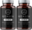 Qualia Mind Nootropics 105 ct 2-Pack | 기억, 초점, 정신 에너지 및 Ginkgo biloba, Alpha GPC, Bacopa monnieri, DHA 및 기타를위한 최고 두뇌 보충, (6 주 공급)