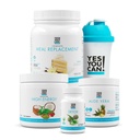예! Detox Plus Kit (Meal Replacement Vanilla, Aloe Vera Pineapple) - 완전한 식사 교체 분말, 고에너지 Shake Booster, Aloe Vera Detox 보충, 건강 전환