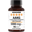 MONOHERB AAKG - L 아르기닌 알파 - Ketoglutarate - 1000 mg - 90 채식 캡슐