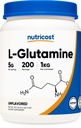 Nutricost L 글루타민 분말 1 KG - Unflavored, Non-GMO, 글루텐 무료