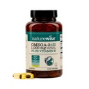 NatureWise Extra-Strength Omega 3 Fish Oil Supplement - 봉사 당 1000mg - 600 EPA & 400 DHA와 비타민 E - 심장 및 두뇌 건강 지원 - 레몬 맛, GMO-Free - 60 Softgels [1-Month 공급]