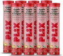 PLIX - PLANT FIX Apple Cider Vinegar Effervescent Tablets with The Mother, 700mg ACV with VIT B12, B6, Pack of 8 |비건, 설탕, 비 GMO & 글루텐 프리