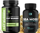 아일랜드어 Sea Moss and Green Tea Weight Loss Pills | 블래더랙, 버드락 루트 및 그린 커피를 사용한 Metabolism Booster & Thyroid Support | 애피타이트 스위퍼 및 면역 지원 | 90 & 120 캡슐