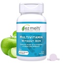 EZ는 철, 비타민 A, Biotin, 비타민 B12, 비타민 C, 비타민 D3, 아연 및 더 많은, 설탕 자유로운, 1 달 공급 - 1 팩을 포함하여 18의 비타민 & 무기물 없는 다비타민을 녹입니다