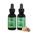 Organika Bee Propolis Tincture 1 oz x 2 Pack : Immune Defenses, Throat 및 Breath 용 클린 및 Vegan Propolis 추출물 - 글루텐, GMO, 및 인공 풍미의 무료 - 20 Day Prop Drops 공급
