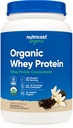 Nutricost 유기 Whey Protein Concentrate, 프랑스 바닐라 맛, (2LBS) - 글루텐 - 무료, 비 GMO