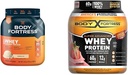 몸 요새 100 % Whey, 프리미엄 단백질 분말, 바닐라, 1.74lbs (포장 월병) & 100 % Whey, 프리미엄 단백질 분말, 딸기, 1.78lbs (포장 월병)