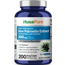 NusaPure는 Palmetto 20:1 추출물, Veggie 모자 당 4,000 mg에 동등한 200의 조사 비 GMO, 채식주의자, 채식주의자, Bioperine를 보았습니다