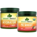 유기 근육 뭉치 - 에너지 (Passionfruit Guava)를 위한 전 운동 분말 + Hydration (Watermelon)를 위한 보충물 - USDA는 유기를 증명했습니다