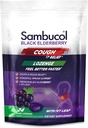 Sambucol 검정 Elderberry 기침 구호 Lozenges - 성인, Sambucus Elderberry Lozenges, 아이비 리프, 기침 및 Mucus 구호, 면역 지원, Berry Eucalyptus - 24 개, 3 팩