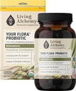 Flora Probiotic Regenesis – Fermented Soybean, Artichoke, & Gut Wellness & Bowel Support에 대한 Chicory – Prebiotics, Postbiotics, Digestive Enzymes – 생활 Alchemy, 60 PC