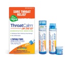 Boiron ThroatCalm On the Go Travel Essential for Relief of Sore Throat, 또는 Scratchy, 레드 또는 드라이 스로트 및 호러세 - 2 개 (160 펠릿)