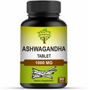 Ashwagandha Tablets, 1000mg | 100 % 천연 Ashwagandha & Withanolide | 스트레스 완화 Rejuvenates 마인드 & 바디는 남성 및 여성을위한 힘 및 에너지를 향상시킵니다| 90 정제, 45 일 공급