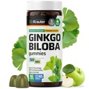 BIO KRAUTER Ginkgo Biloba Gummies - 90 Vegan Chews - 뇌 지원을위한 Ginkgo Biloba 보충제 - 120 mg 표준화 된 추출물 - Pectin-Based Formula