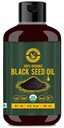블랙씨/니가엘 사티바/칼론지씨 오일 (10.15 fl oz), 버진 냉압, 순수 & 자연, GMO 없음, Untreated Black Seed Oil – Thymoquinone & Omega 3,6 및 9 소스
