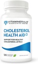 Vitaminerals® 125 Cholesterol 건강 보조 플러스 | 니콘 | CoQ10 | 마늘 | Phytolestrol Complex | 60 식물성 캡슐