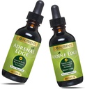 Go Nutrients Adrenal Edge & Nascent Iodine Supplement | 높은 Potency Liquid Drops - Non-GMO, Gluten-Free Iodine Edge Supplement | 에너지 및 피로 보충교재 Cortisol Manager 액체 Drops