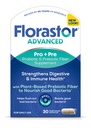 Florastor 고급 Pro + Pre Daily Probiotic and Prebiotic Supplement for Women and Men, Boosts Good Bacteria, Saccharomyces Boulardii CNCM I-745 (30 캡슐) (1 팩)