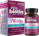 순수성 제품 MyBiotin ProClinical – 3 Weeks & Fights Wrinkles에서 시작하는 더 두꺼운 머리 - MB40X에 의하여 특허가 주어진 Biotin 모체 w/Astaxanthin - 40X 더 수용성 대 Ordinary Biotin 30 Veg 모자