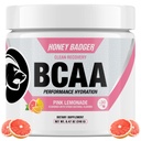꿀벌레 BCAA + EAA 아미노산 분말, BCAAs + L 글루타민, Keto, Vegan, 남자 & 여자를 위한 설탕 자유로운, Hydration & 포스트 운동 근육 회복 음료 혼합, 분홍색 레몬, 30의 서빙
