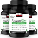 ProbioSlim, Probiotic Supplement for Women and Men with Probiotics and Green Tea Extract, 가스 감소, 억제, 변비, 지원 소화 건강 및 Gut 건강, 30 개 (패치 3)